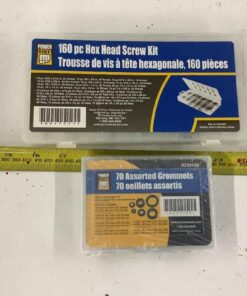 Power Fist 160pc Hex head Screw Kit and Grommets