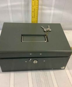 Metal Cash Box with Key