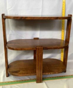 Art Deco Wooden 3 Tier Shelf