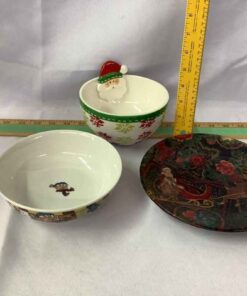 Christmas Plate and Bowls