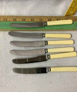 Dessert Knives with Faux Bone Handles