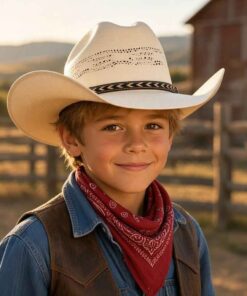 STRAW COWBOY HAT - XS