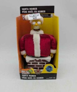 The Simpsons Collectible "Santa Homer" stuck in the chimney