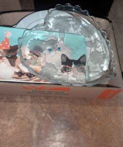 Glass Heart Shaped dish, cat serving tray, turkey platters