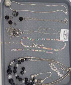 Costume jewelry necklace sets, bracelets, earrings, etc