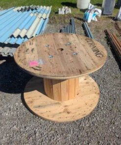 Large Corning wooden wire spool