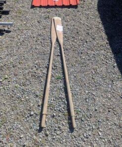 Pair of wooden oars