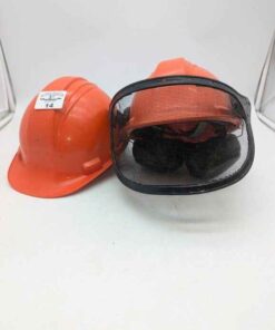 Orange Hard hat and Forestry Safety helmet