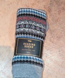 Indigo Men's reading socks