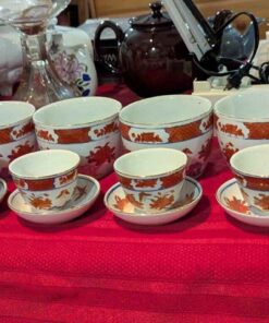 Imari style Tea cups and Matcha bowls