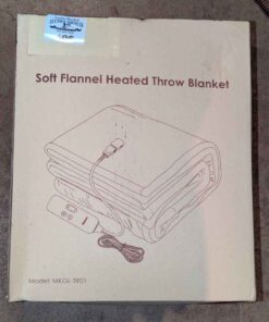 Electric heated throw blanket