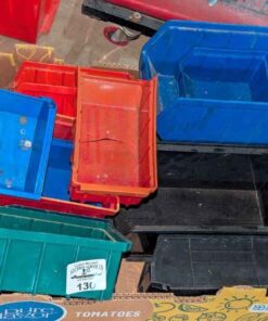 Assorted plastic hardware organizers