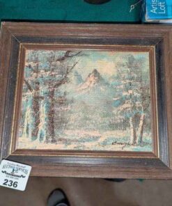 Antique original signed painting