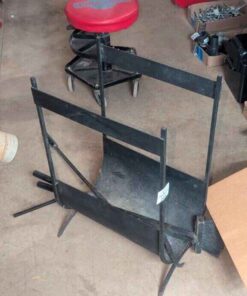 Fireplace tool set with integrated log cradle
