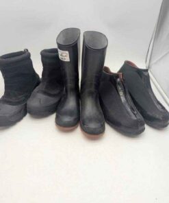 Columbia Sz 11, Acton Sz 10 and rubber boots Sz 5