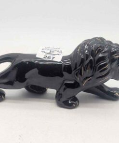 Ceramic Lion with gold accents