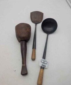 Ladle, Wok spatula & wooden pestle
