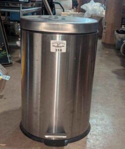 Stainless waste bin with removable insert