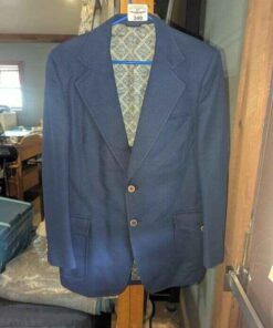 Double knit fabric retro style suit jacket