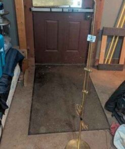 Adjustable brass floor lamp