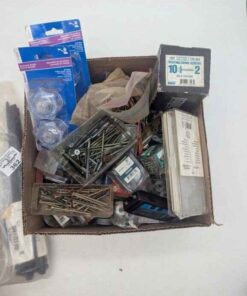 Roofing and assorted screws, faucet handles, etc