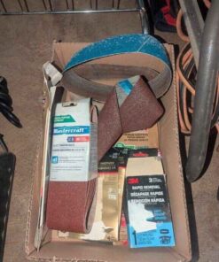 Bench mark and assorted sanding papers