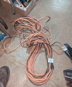 Black/orange extension cord
