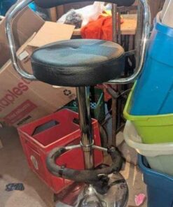 Chrome base bar stool