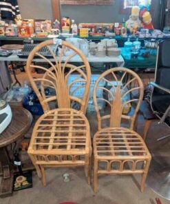 Three Bamboo chairs