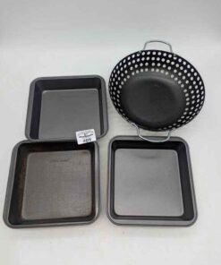 Betty Crocker cake pans and grill basket