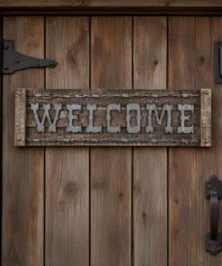 RUSTIC "WELCOME" SIGN