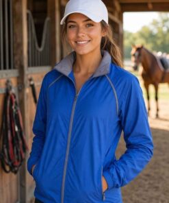 BLUE WINDBREAKER JACKET MED