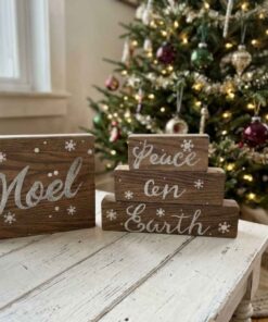 CHRISTMAS DECOR BLOCK SIGNS