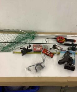 Fishing Rod, reels, rod holders and net